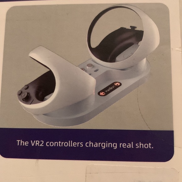 HaeBori White Charging Station for P-S VR2, Charging Terminal Magnetic Slot. - Picture 5 of 7